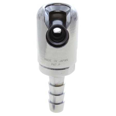 Advanced Technology Products Coupler, Safety-Slide, Industrial, 1/4" Body Size, 1/4" Hose Barb 14DF-2B